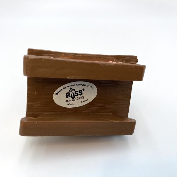 Russ Bears from the Past Christmas Ornament Bear Wrapped with Lights Sled #13782 - Picture 6 of 10